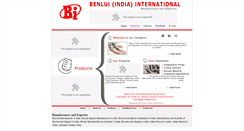 Desktop Screenshot of benluiindia.com